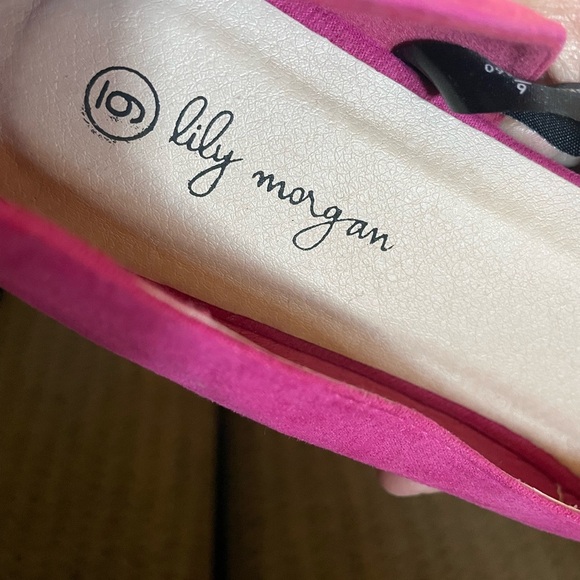 🎊3 FOR $10 LILY MORGAN WOMENS SIZE 6 FLATS PINK - Picture 8 of 8